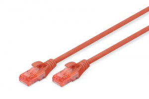 Digitus DK-1617-100/R U/UTP patch kábel CAT6 10m piros - LSZH